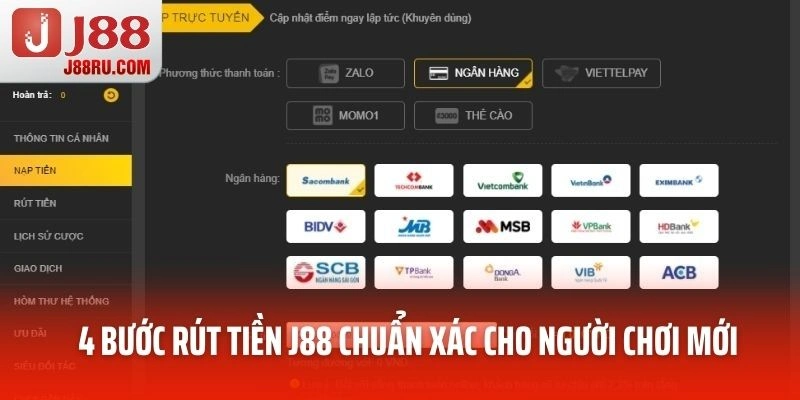 4 bước rút tiền J88 chuẩn xác cho người chơi mới 4 bước rút tiền J88 chuẩn xác cho người chơi mới